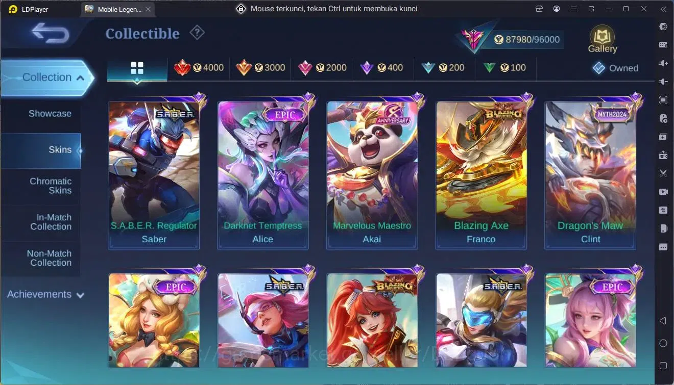 Mobile Legends: Bang Bang Accounts Global|Hero 132|Skin 335|Exalted|Allstar Moskov|KO image 15