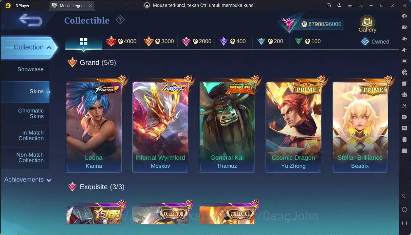 Mobile Legends: Bang Bang Accounts Global|Hero 132|Skin 335|Exalted|Allstar Moskov|KO image 17