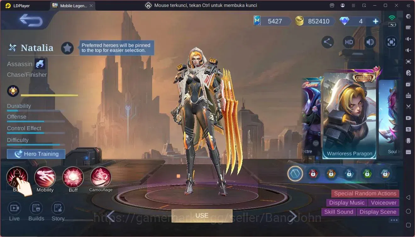 Mobile Legends: Bang Bang Accounts Global|Hero 132|Skin 335|Exalted|Allstar Moskov|KO image 2