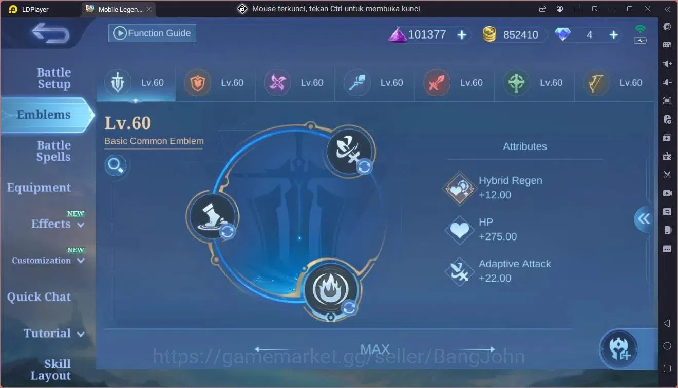 Mobile Legends: Bang Bang Accounts Global|Hero 132|Skin 335|Exalted|Allstar Moskov|KO image 20