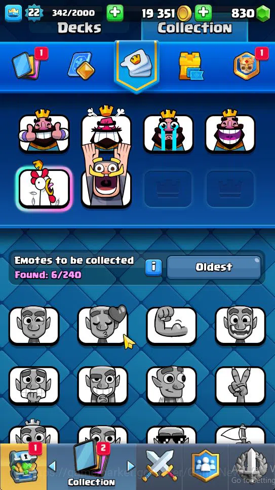 Clash Royale Accounts Starter Lv 22|Trophy 3033|KTL 9|Limited Skin|Card 54| 2 EVO 12 Epic 21 Rare 21 Common | 1 Wild Shard 11