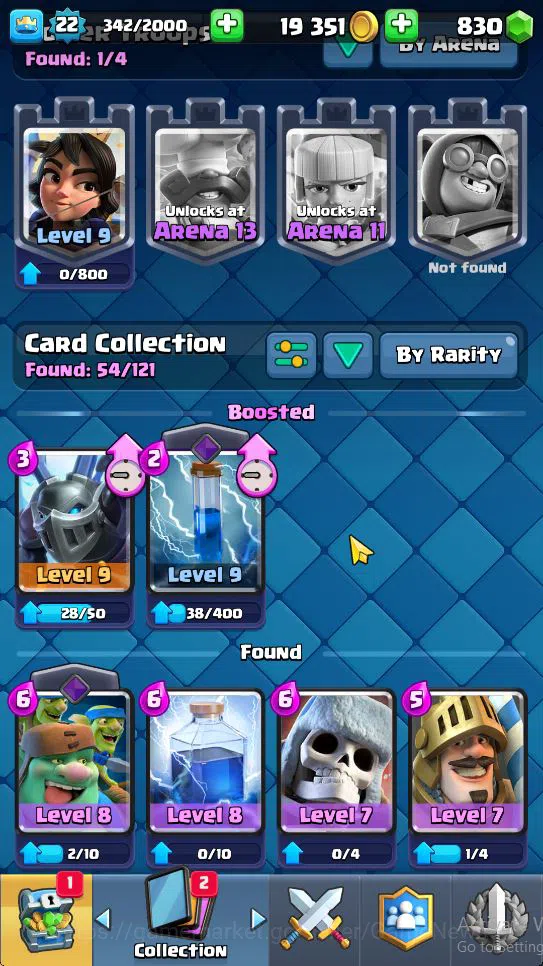 Clash Royale Accounts Starter Lv 22|Trophy 3033|KTL 9|Limited Skin|Card 54| 2 EVO 12 Epic 21 Rare 21 Common | 1 Wild Shard 5