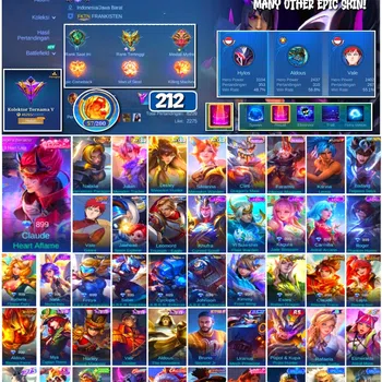 Mobile Legends: Bang Bang Collector #3606 212 Skins | Collector Natalia | KoF Karina | image 1