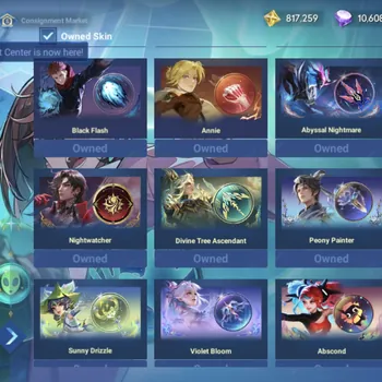 Honor of Kings Accounts Rare Skin Global Hero 113 Skin 352: MYTHIC Lu Bu, 2 JJK(Yuji,Nobara) Kaito Kid, Ultraman Tiga