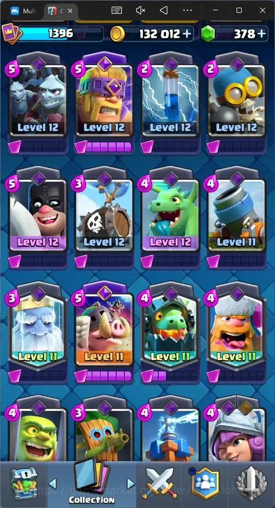 Clash Royale Accounts Global |CL 1396|KTL 14|Trophy 10277 |121 Card|8 Ch image 10