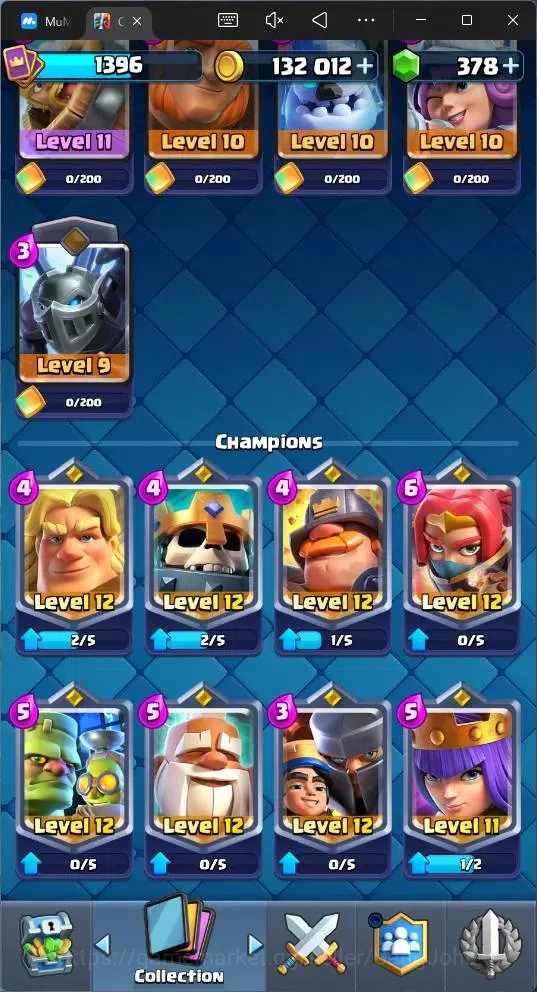 Clash Royale Accounts Global |CL 1396|KTL 14|Trophy 10277 |121 Card|8 Ch image 13