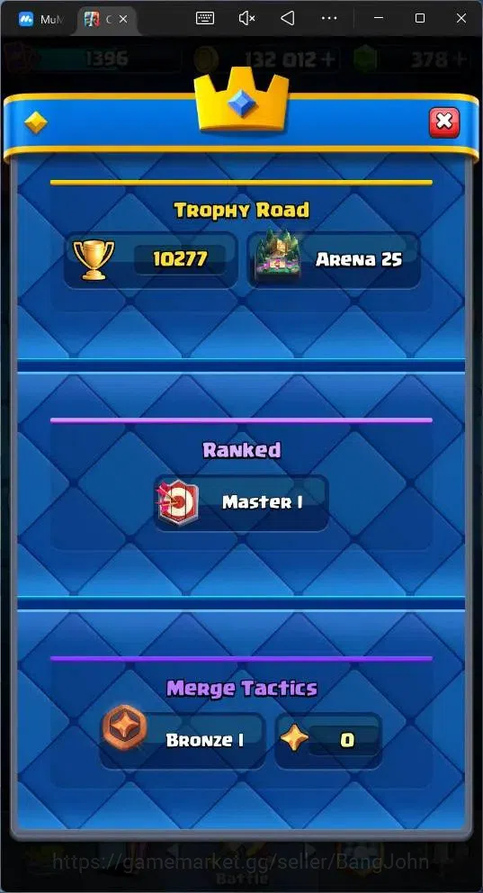 Clash Royale Accounts Global |CL 1396|KTL 14|Trophy 10277 |121 Card|8 Ch image 4