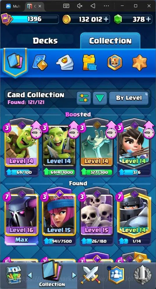 Clash Royale Accounts Global |CL 1396|KTL 14|Trophy 10277 |121 Card|8 Ch image 7