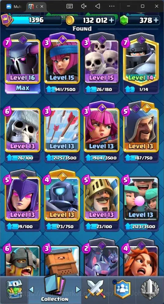 Clash Royale Accounts Global |CL 1396|KTL 14|Trophy 10277 |121 Card|8 Ch image 8