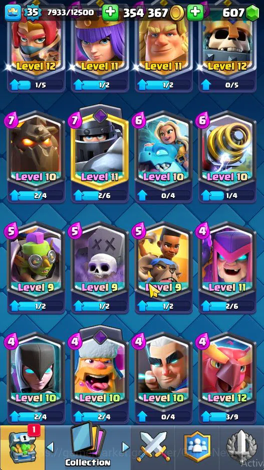 Clash Royale Accounts Lv 39|Trophy 7411|KTL 13|Limited Skin|Card 121| 1 image 8
