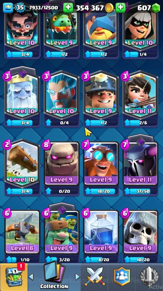 Clash Royale Accounts Lv 39|Trophy 7411|KTL 13|Limited Skin|Card 121| 1 image 9