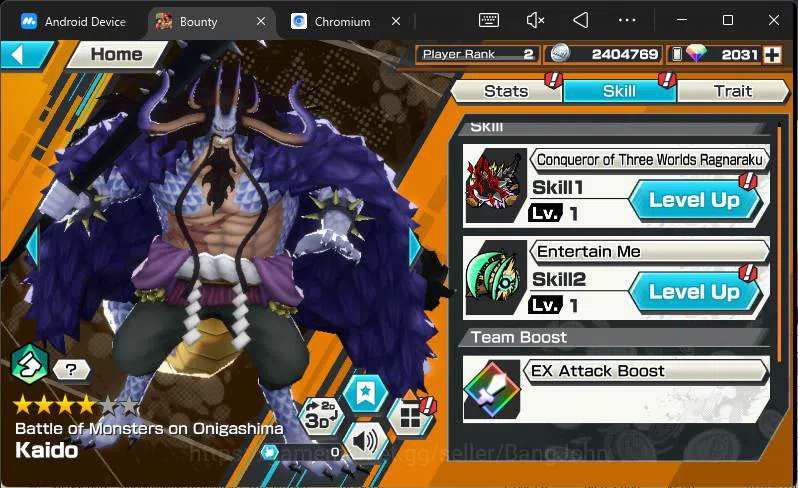One Piece Bounty Rush Accounts GLOBAL|EX 2+PR 2|RD2031|WI Trafalger Law,BM Onigas image 8