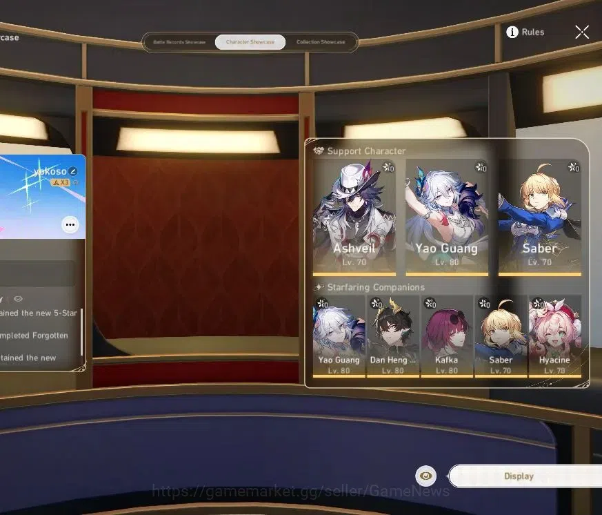 Honkai Star Rail Accounts Asia|TL 62|8 Limited|Yao Guang+Sign,Kafka,Ashveil, image 2