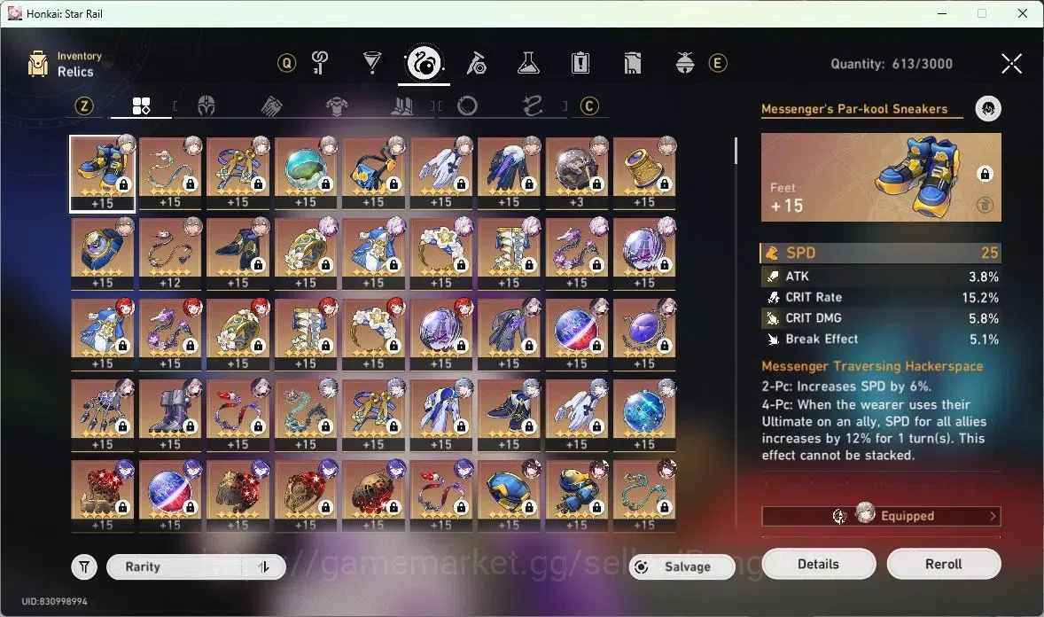 Honkai Star Rail Accounts ASIA | TL 70 | 10 LIMIT | THE HERTA | CASTORICE |  image 10