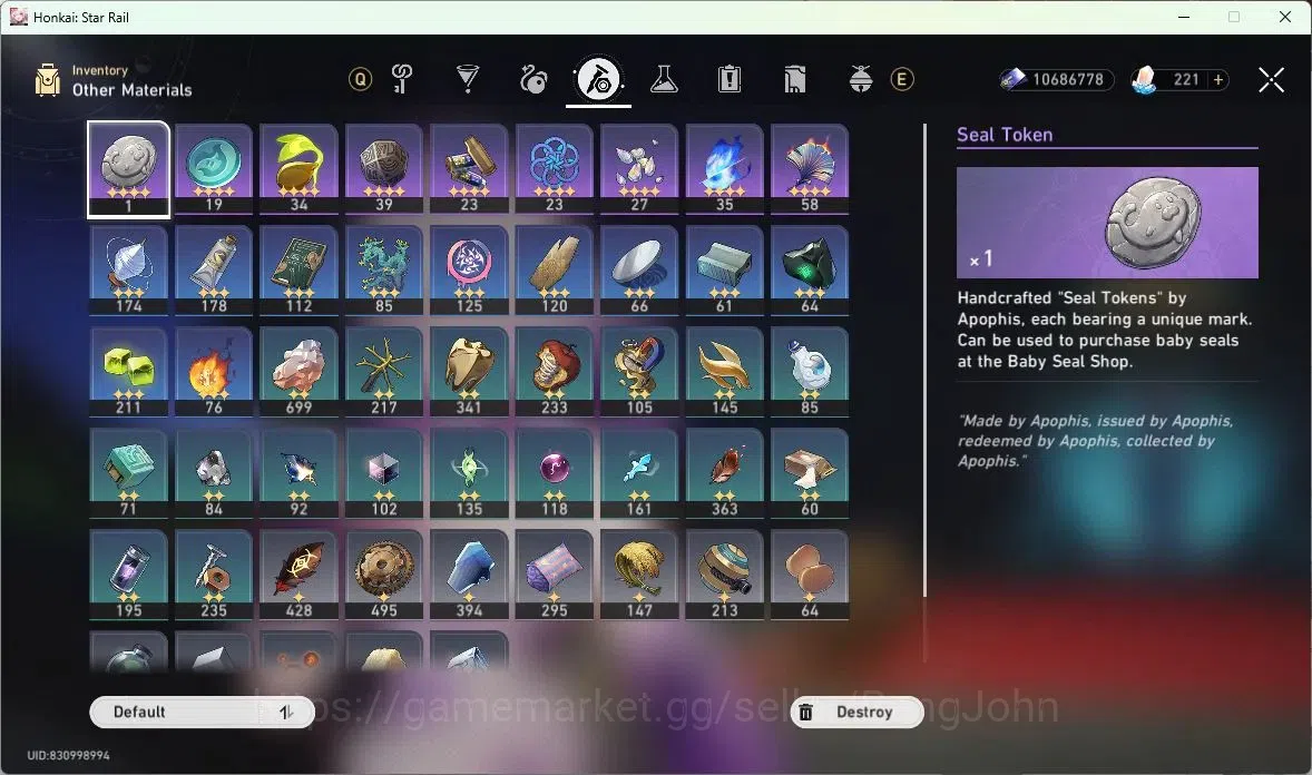 Honkai Star Rail Accounts ASIA | TL 70 | 10 LIMIT | THE HERTA | CASTORICE |  image 9