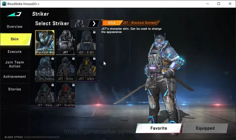 Blood Strike Accounts ASIA|3 ULTRA[JET-Blackout Bomber,QBZ95-QuantumShel image 4