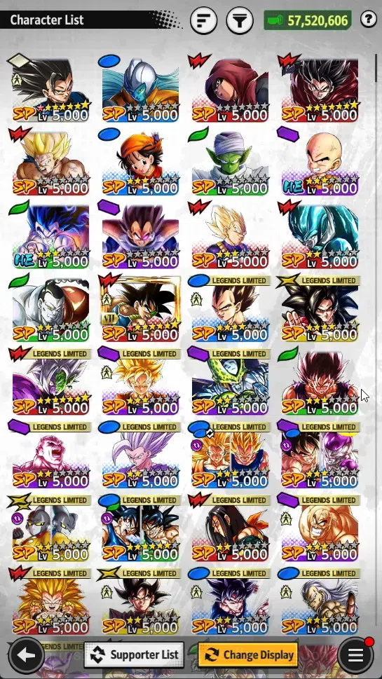 Dragon Ball Legends Accounts High-End Global | Lvl 156|57M Total Power|588 CC|2 LR|3UL|LR Broly Fury,SSG Shallet|UL SS 9