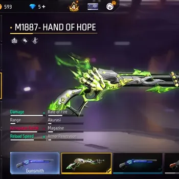 Free Fire Accounts Indonesia |EVO M4A1 Lv.4,MP5 Lv.3,XM8 Lv.5|M1887-Hand Of Hope,Mamba Gnaw|Electrify Bunny Bp| Check SS