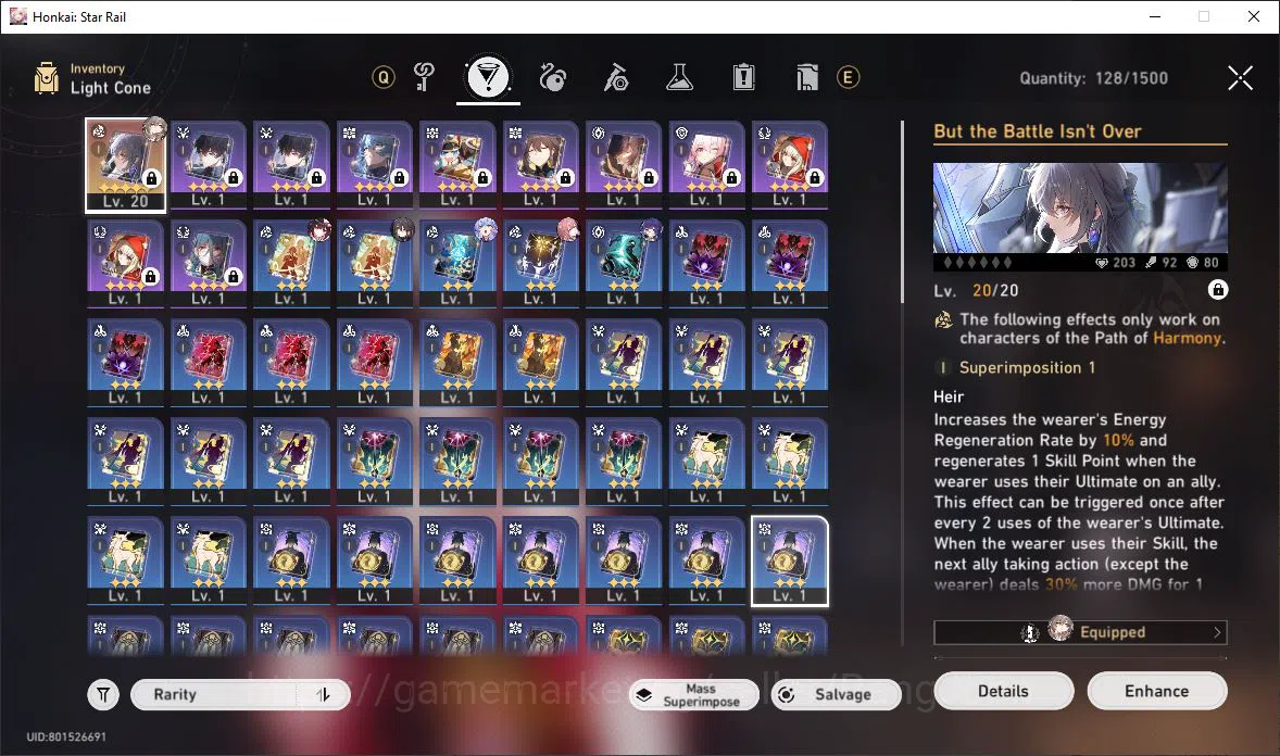 Honkai Star Rail Accounts [ASIA] TL 13 | 7 Limit | Sparkle | Ruan Mei | Robi image 8