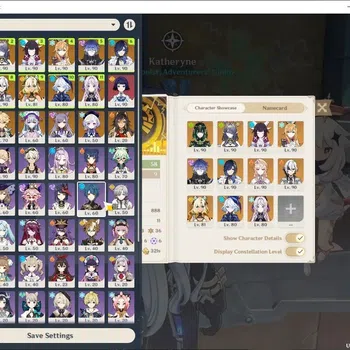 Genshin Impact Accounts Others ASIA|AR 58|3 Pream team Meta|11 Limited + 6 (*5Weapon)|(Flins C1,Nefer)+Sign,Furina