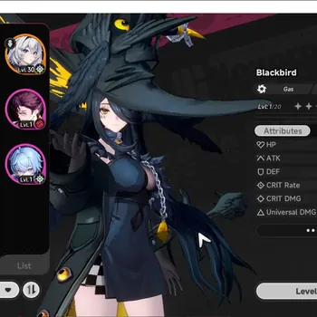 Neverness to Everness Accounts GLOBAL SEA|HL 20|TL 8|3 S-Class 2 Limit|(Blackbird,Hotori+Sign)|1 Glider|2 Selector