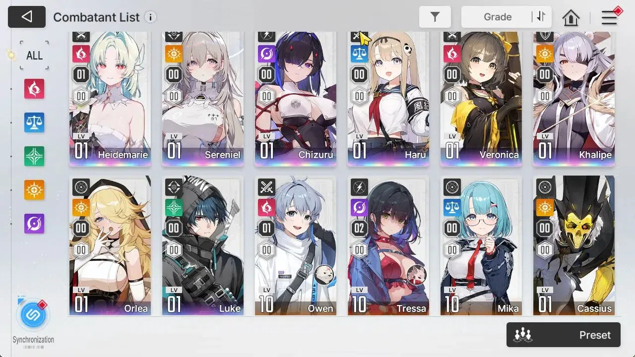 Chaos Zero Nightmare Accounts GLOBAL Lv53|8 SSR[Heidemarie,Sereniel,Cizuru,khali image 4