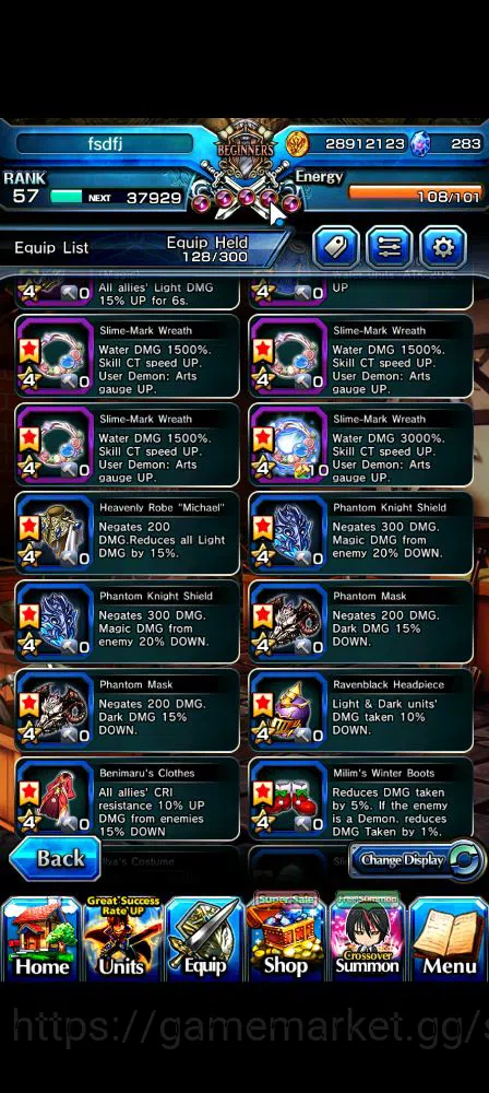 Grand Summoners Accounts Global|Rank 57|283 cc|11 Ascend+6 TW|[S Chloe,Momo image 10