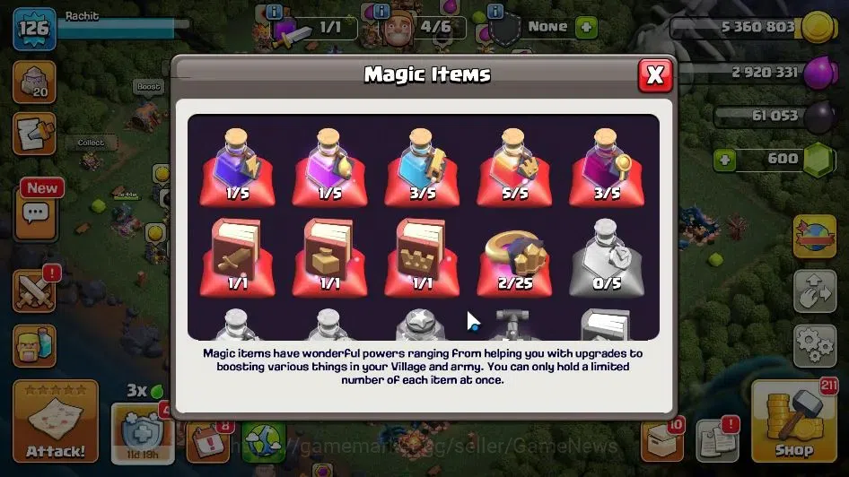 Clash of Clans Accounts LV 126|TH 16-BH 10|HH 10|Limited Skin|BK 53,AQ 66, image 2
