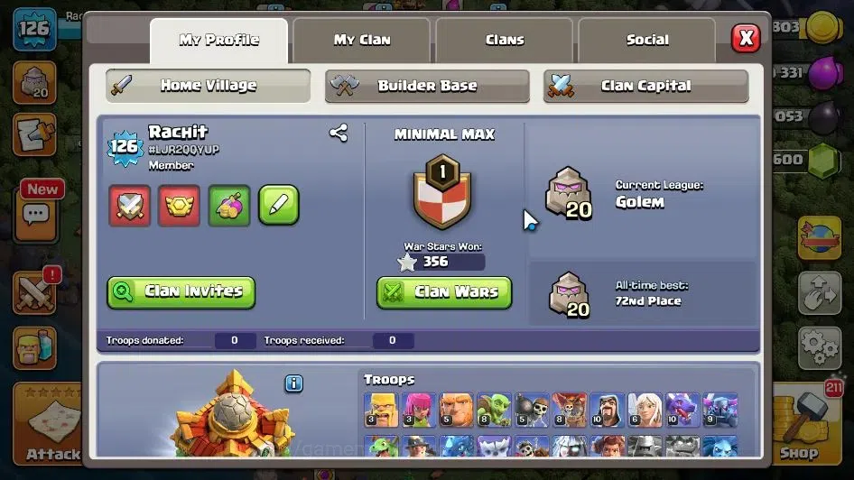 Clash of Clans Accounts LV 126|TH 16-BH 10|HH 10|Limited Skin|BK 53,AQ 66, image 3