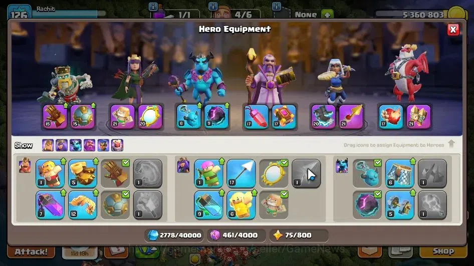 Clash of Clans Accounts LV 126|TH 16-BH 10|HH 10|Limited Skin|BK 53,AQ 66, image 9