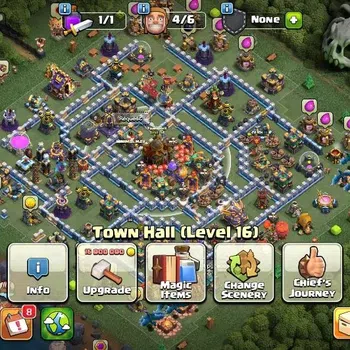 Clash of Clans High-End LV 126|TH 16-BH 10|HH 10|Limited Skin|BK 53,AQ 66, image 1
