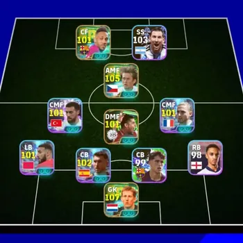 eFootball Accounts High-End Mobile|PW 3131|180 Coin|12 Showtime Laporte,Kokcu,Rabiot|9 Epic Van der