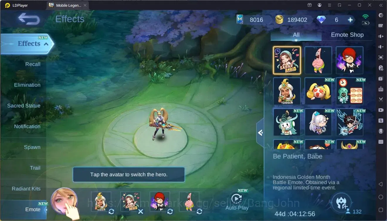 Mobile Legends: Bang Bang Accounts Global|Hero132|Skin 237|Prime Granger|KOF Karina|C image 17
