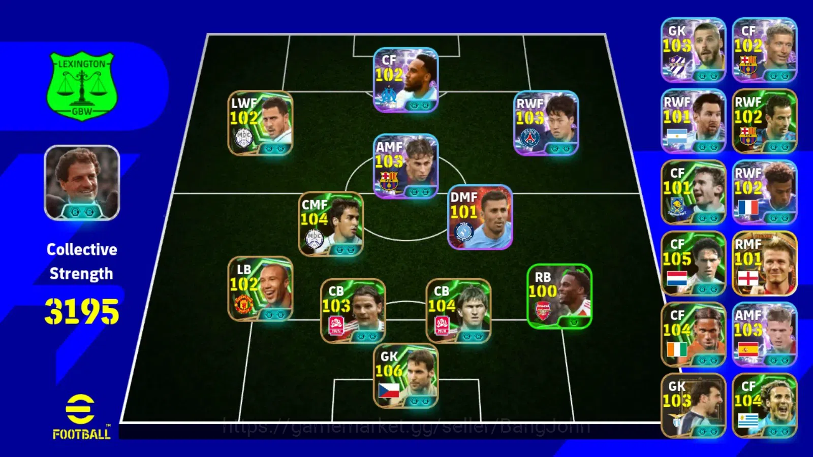eFootball Accounts Android|PW 3195|BigT David Beckham, Petr Cech Epic image 7