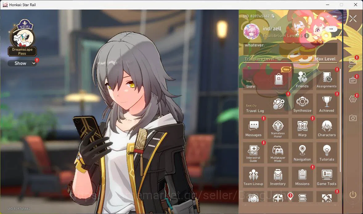 Honkai Star Rail Others ASIA|TL 70|12 Limit|PremTeam+sign(Evernight,Cyrene image 1