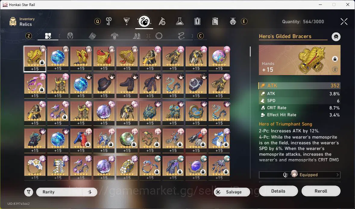 Honkai Star Rail Accounts Others ASIA|TL 70|12 13
