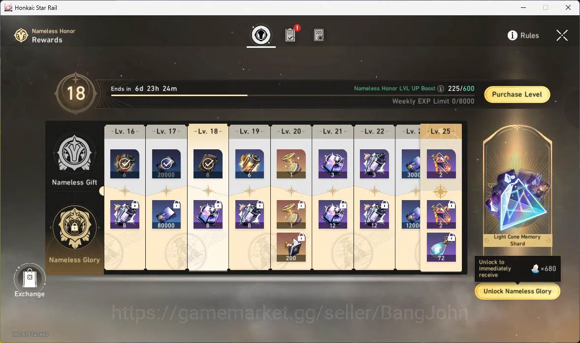 Honkai Star Rail Accounts Others ASIA|TL 70|12 8