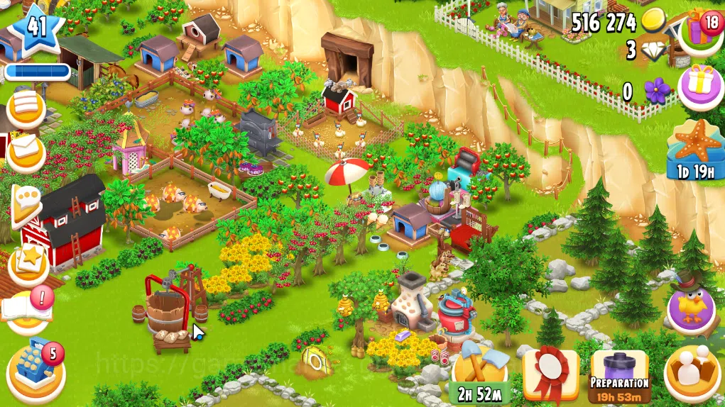 Hay Day Accounts Level 41 | Barn Storage 1100 + Silo Storage 625 | 202k Coins, 21 Diamonds |CN ON|Log Supercell ID|Take 2