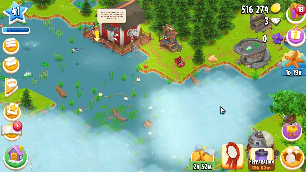Hay Day Accounts Level 41 | Barn Storage 1100 + Silo Storage 625 | 202k Coins, 21 Diamonds |CN ON|Log Supercell ID|Take 5