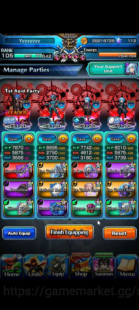 Grand Summoners Accounts Global|Rank 105|23 Ascend+13 TW|[Inumuta,S Miyu,S image 20