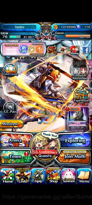 Grand Summoners Accounts Global|Rank 76|17 Ascend|RoyTW,EmiyaTW,ChloeTW,Miy image 1