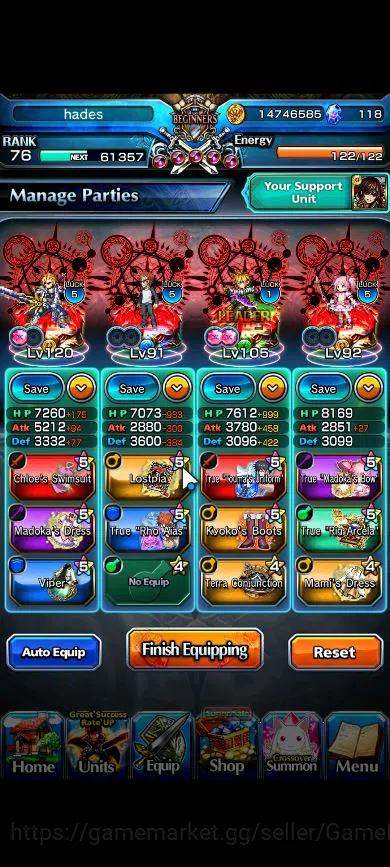 Grand Summoners Accounts Global|Rank 76|17 Ascend|RoyTW,EmiyaTW,ChloeTW,Miy image 2