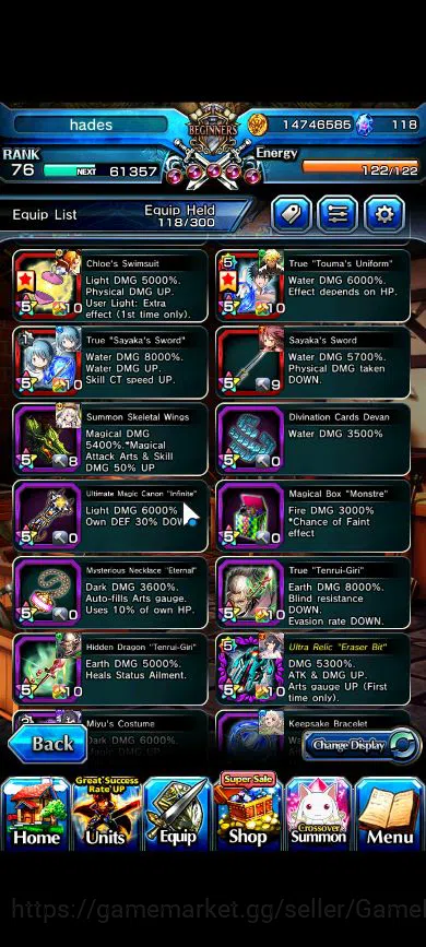 Grand Summoners Accounts Global|Rank 76|17 Ascend|RoyTW,EmiyaTW,ChloeTW,Miy image 8