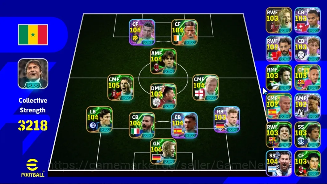 eFootball Accounts Others AndroidPower 3218|23 Epic (Leonardo Bonucci,Oliver Kahn,Steven Gerrard,Kaka,Didier Drogba,Etc)|18 1