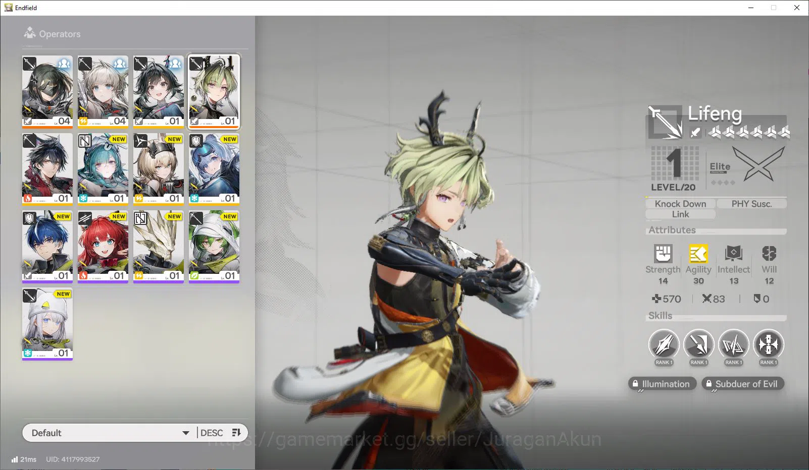 Asia LVL 2|10 HHPermit+425 Oroberly |Fresh Starter + Meta SSR (Ardelia) + 6 SR Character |Skip Tutorial|GrypLink|(END766) Arknights: Endfield Accounts Asia LVL 2|10 HHPermit+425 Oroberly |Fresh Starter image 1