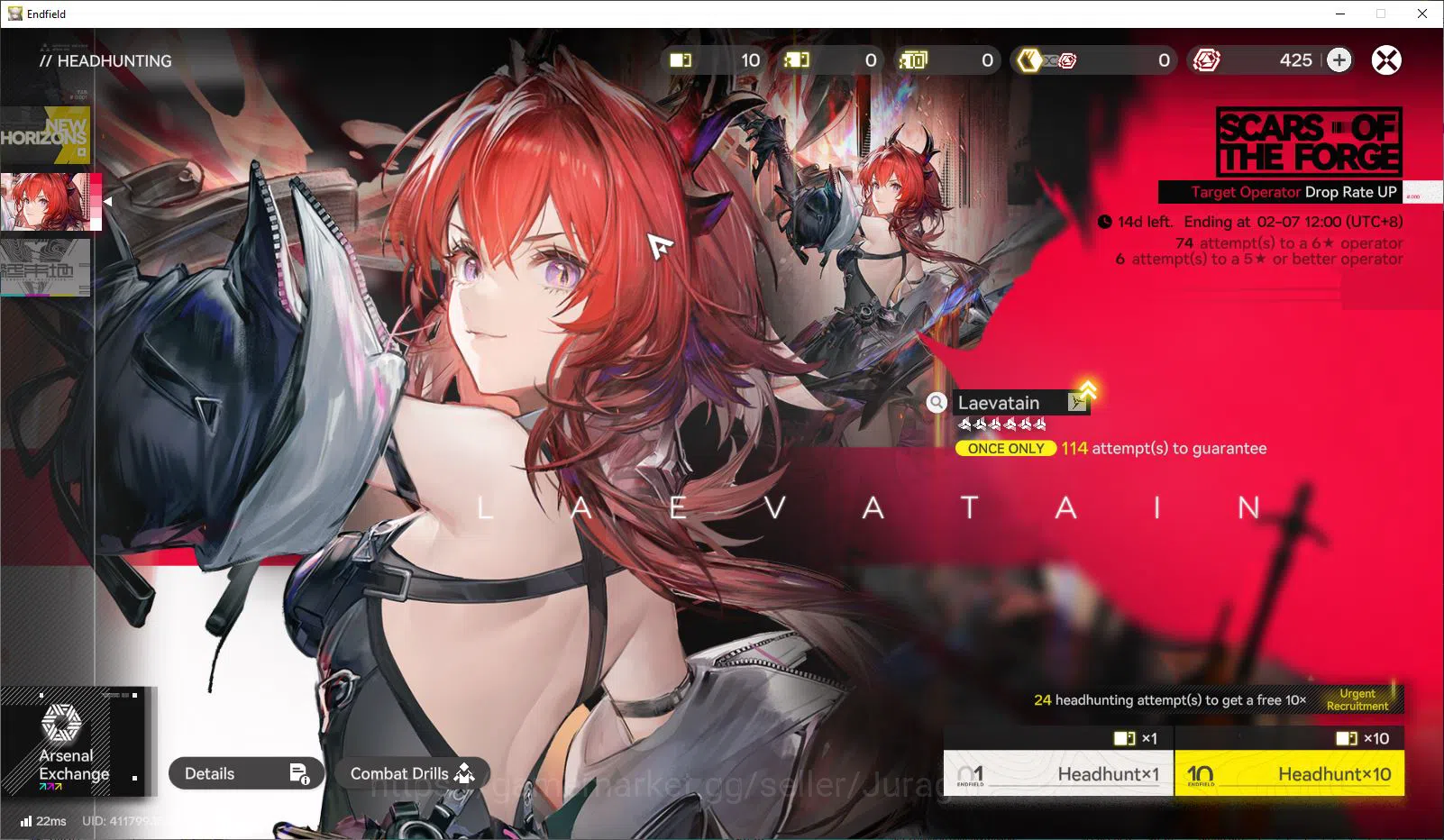 Arknights: Endfield Accounts Asia LVL 2|10 HHPermit+425 Oroberly |Fresh Starter + Meta SSR (Ardelia) + 6 SR Character |Skip 3