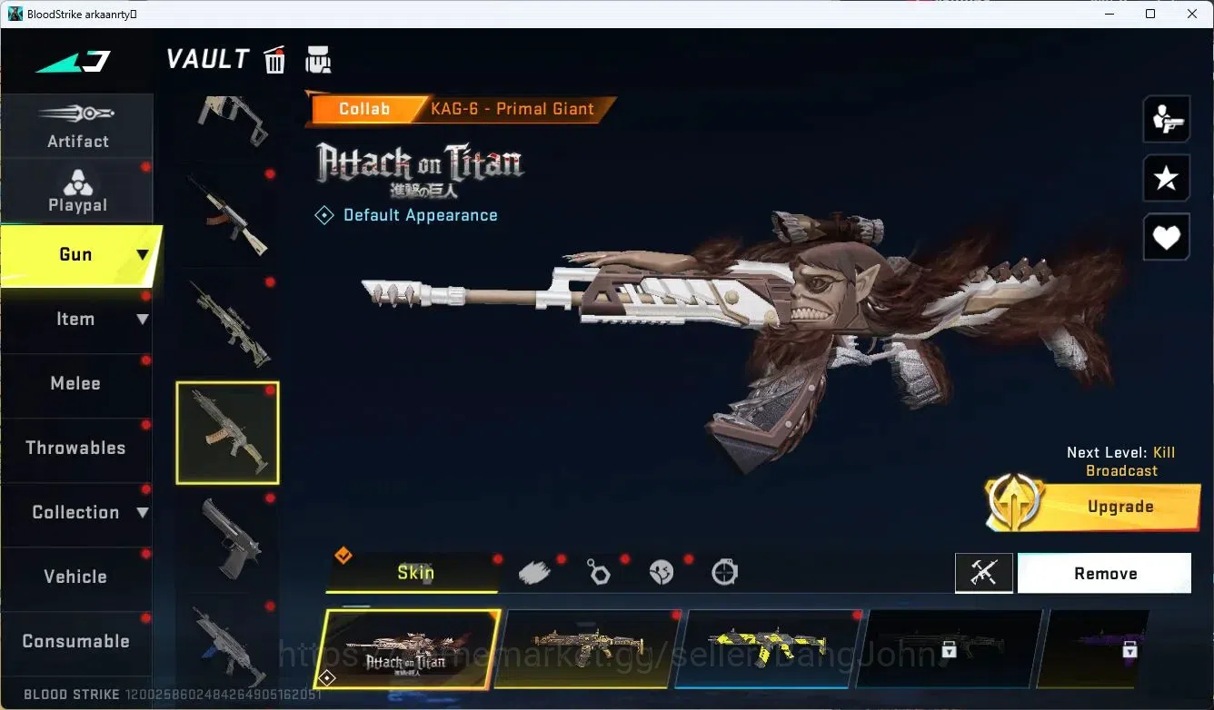 Blood Strike Accounts ASIA| EVO FAL | 2 AOT | 2 Limited | 5 Eternal Pts image 3