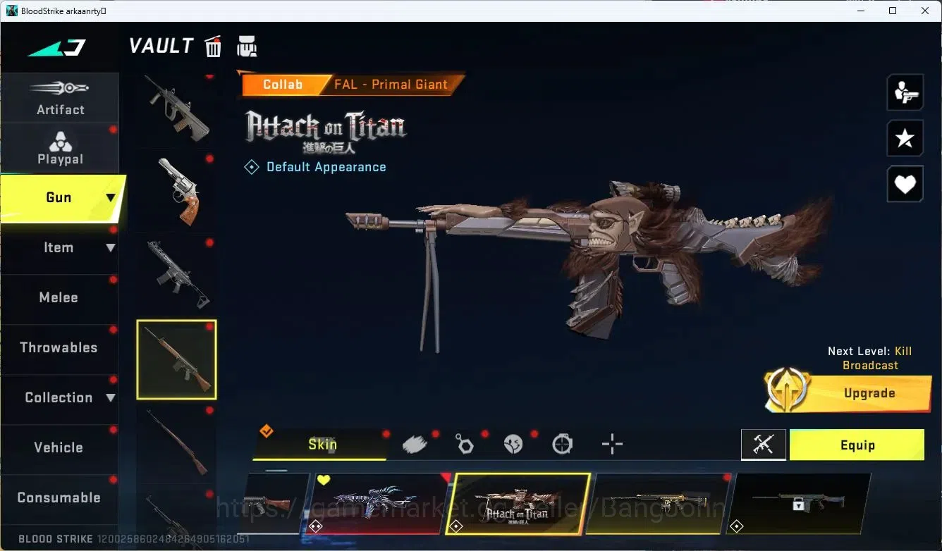 Blood Strike Accounts ASIA| EVO FAL | 2 AOT | 2 Limited | 5 Eternal Pts image 7