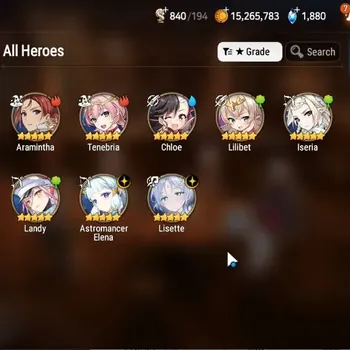 Epic Seven Accounts Starter Global|Unverif|Fresh Starter 2ML(Lisette, AElena)|PoH+Bless ON|MoR 10|Theater