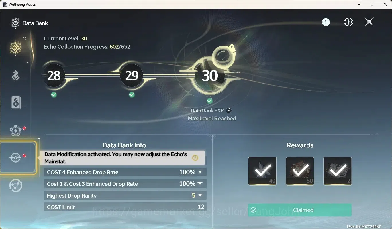Wuthering Waves Accounts Starter SEA|UL 49|Rank 5|2 Char Limited [Lucy Rc6,Rebecca]+Sign | Mc Female | TakeMail WW225B 4
